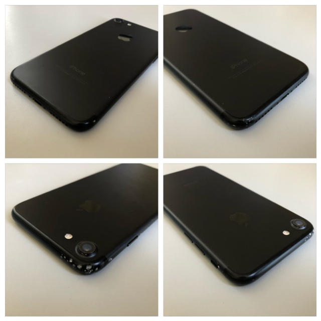 ■iPhone7  128GB au 格安SIM マットブラック■ スマホ/家電/カメラのスマートフォン/携帯電話(スマートフォン本体)の商品写真