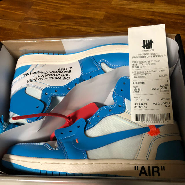 OFF-WHITE(オフホワイト)のNIKE off-White AIR Jordan 1 メンズの靴/シューズ(スニーカー)の商品写真