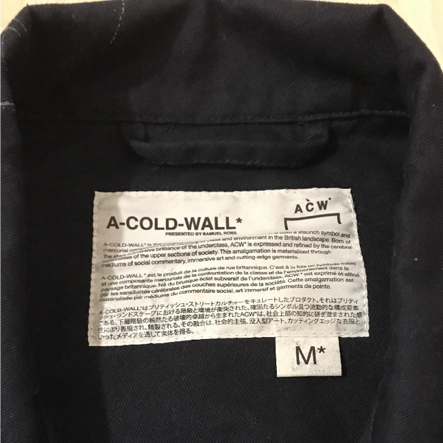 OFF-WHITE(オフホワイト)のA COLD WALL warehouse coat コート メンズのジャケット/アウター(ステンカラーコート)の商品写真