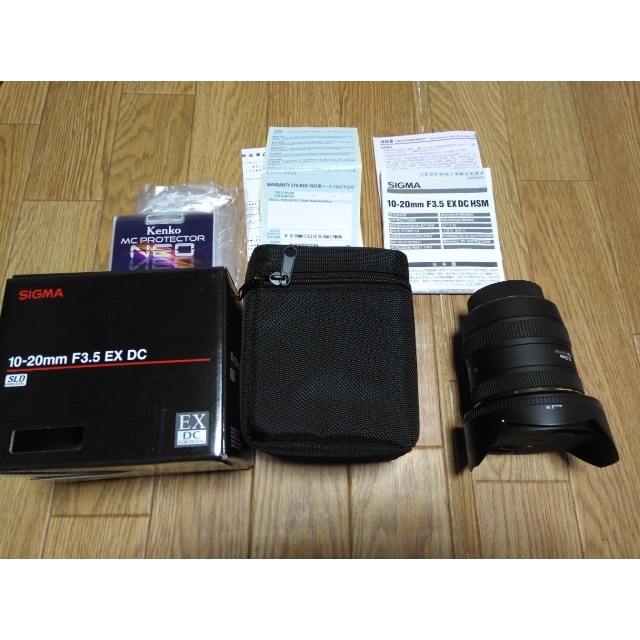 SIGMA 10-20mm F3.5 物珍し Canon用 保護フィルター付 SIGMA 10-20mm F3.5 物珍し Canon用 保護フィルター付