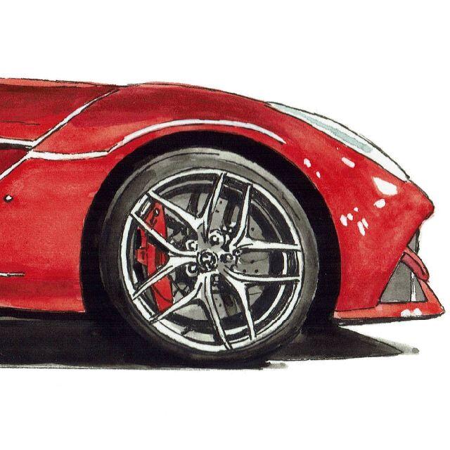 Ferrari - GC-518フェラーリF12限定版画サイン額装済作家平右ヱ
