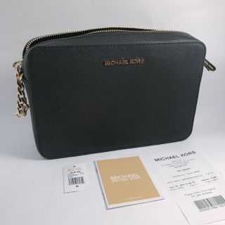 マイケルコース(Michael Kors)の新品！　Michael Kors　レザー　ショルダーバッグ　ブラック/MK(ショルダーバッグ)