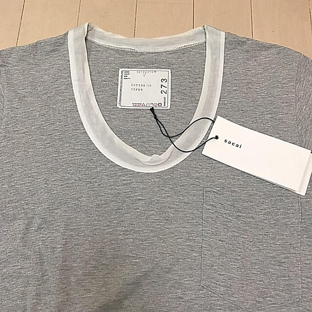 sacai サカイ Uネック Tシャツ カットソー