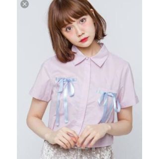 メリージェニー(merry jenny)のリボンシャツ(Tシャツ(半袖/袖なし))