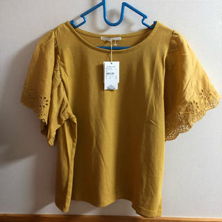 レトロガール(RETRO GIRL)の新品  RETRO GIRL 袖スカラップ Tee  M(Tシャツ(半袖/袖なし))