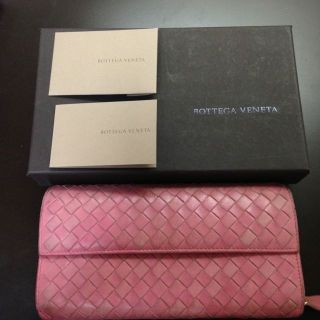 ボッテガヴェネタ(Bottega Veneta)のボッテガベネタ ピンク 財布/イントレ(財布)