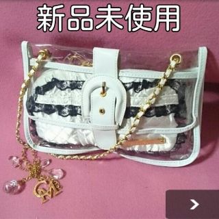 セシルマクビー(CECIL McBEE)の新品★セシルマクビー★クリアバッグ★可愛いレースポーチ付き★(ハンドバッグ)