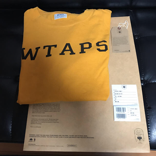 ダブルタップス(W)taps)の14ss美品ダブルタップスTシャツ  yellow M(Tシャツ/カットソー(半袖/袖なし))