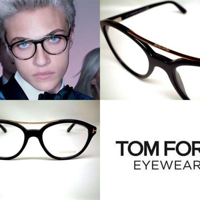 TOM FORD(トムフォード)の最終値下げ TOM FORD アイウエア ツーブリッジタイプ TF5412 黒 メンズのファッション小物(サングラス/メガネ)の商品写真