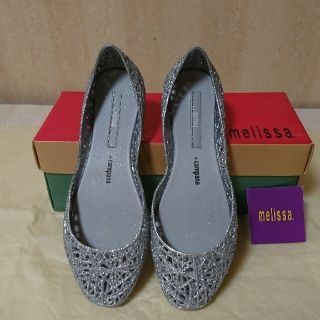 メリッサ(melissa)のMelissa  カンパーナ  ジグザグ シルバーグリッター(サンダル)