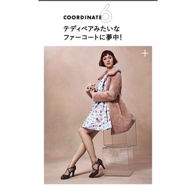 JILLSTUART(ジルスチュアート)のジルスチュアートJILL STUARTティナフラワーワンピ2015aw美品 レディースのワンピース(ひざ丈ワンピース)の商品写真