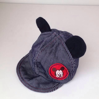 ディズニー(Disney)のミッキー耳付き帽子48cm(その他)