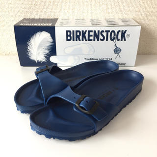 ビルケンシュトック(BIRKENSTOCK)の新品 BIRKENSTOCK マドリッド EVA 紺 38(サンダル)