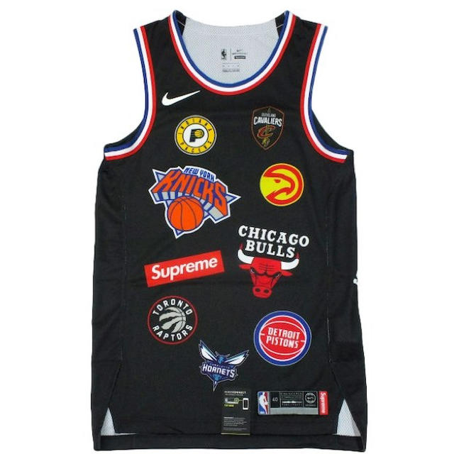 Supreme NBA Teams Authentic Jersey M 黒