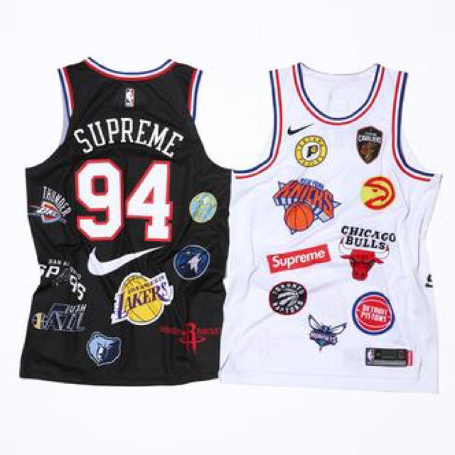 Supreme NBA Teams Authentic Jersey M 黒