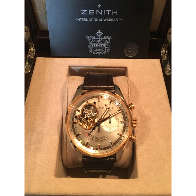 ZENITH(ゼニス)の腕時計 ZENITH  エルプリメロ オープンパワーリザーブ  美品 メンズの時計(腕時計(アナログ))の商品写真