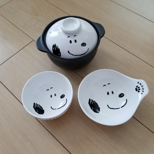SNOOPY - 【AKO様専用】スヌーピー 一人鍋 茶碗 とんすい 3点セットの
