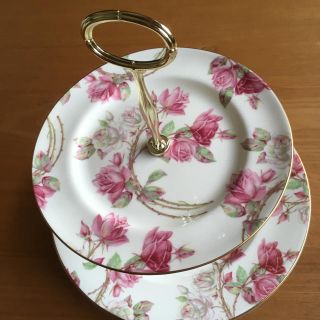 エインズレイ(Aynsley China)のAynsley Chaina. エリザベスローズ アフターヌーン2段セット (食器)