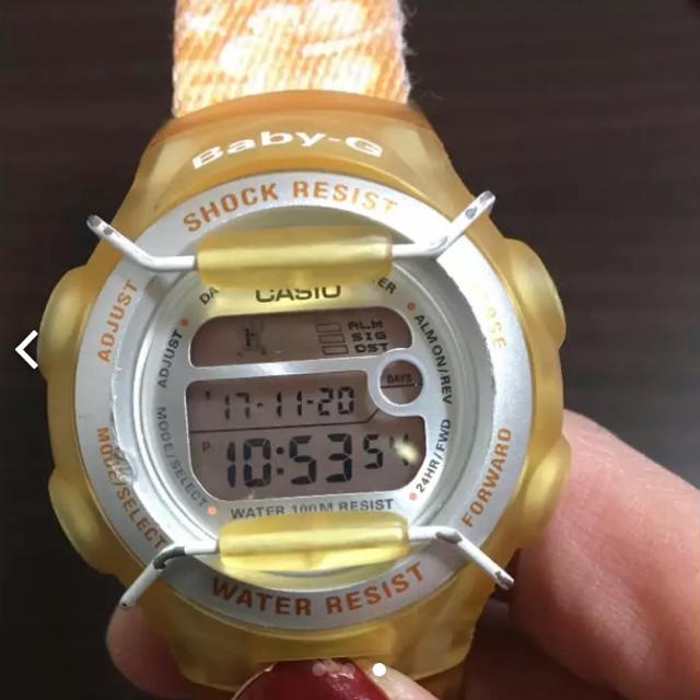 Baby-G(ベビージー)の【処分価格】夏にピッタリ❗️Baby-G オレンジスケルトン レディースのファッション小物(腕時計)の商品写真