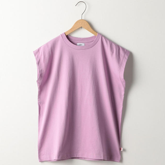 coen(コーエン)のｃｏｅｎ USAコットンフレンチスリーブ レディースのトップス(Tシャツ(半袖/袖なし))の商品写真