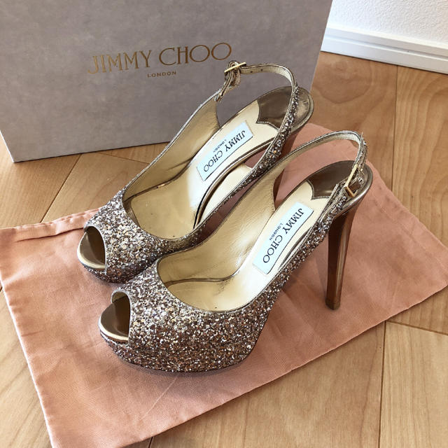 JIMMY CHOO グリッターパンプス 35.5