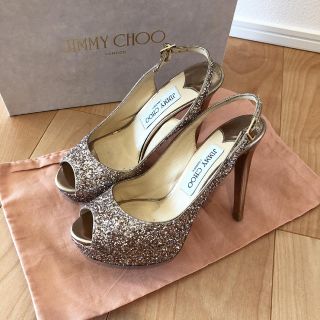 ジミーチュウ(JIMMY CHOO)のJIMMY CHOO グリッターパンプス 35.5(ハイヒール/パンプス)