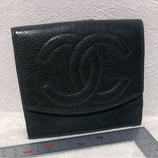 シャネル(CHANEL)のシャネル 折り財布 キャビアスキン プラダ 折り財布(財布)