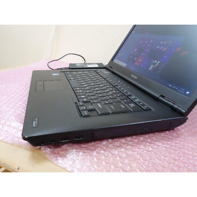 東芝(トウシバ)の東芝 黒 Win10 pro i7 15.6" 4G/500GB office スマホ/家電/カメラのPC/タブレット(ノートPC)の商品写真