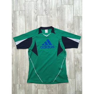 アディダス(adidas)のadidasアディダスTシャツカットソースポーツウェアLサイズグリーン緑(Tシャツ/カットソー(半袖/袖なし))