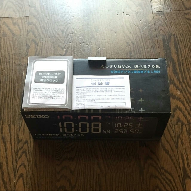 SEIKO(セイコー)のSEIKO 電波時計 DL205K インテリア/住まい/日用品のインテリア小物(置時計)の商品写真