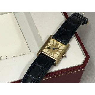 カルティエ(Cartier)のカルティエ マストタンク シルバー オール純正 クォーツ　(腕時計)