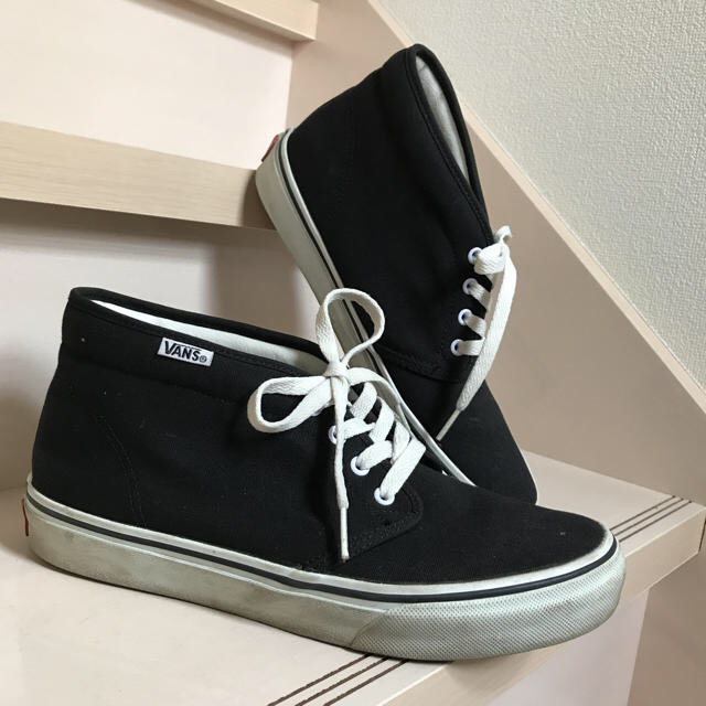 VANS(ヴァンズ)の値下げしました！【☆men's☆】【シンプル】【カジュアル】白黒スニーカー メンズの靴/シューズ(スニーカー)の商品写真