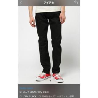 ヌーディジーンズ(Nudie Jeans)の定価2万 Nudie Jeans STEADY EDDIE ブラック 31インチ(デニム/ジーンズ)