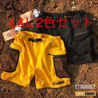 L STABRIDGE GRIPSWANY SHORTS 黄色 黒 ショーツ(ショートパンツ)