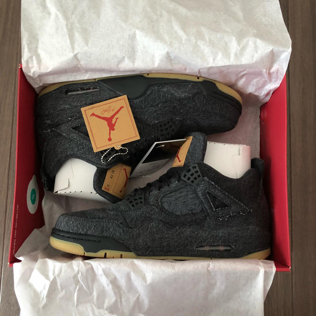 Nike AirJordan4 Levis ブラック 29cm