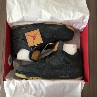 ナイキ(NIKE)のNike AirJordan4 Levis ブラック 29cm(スニーカー)