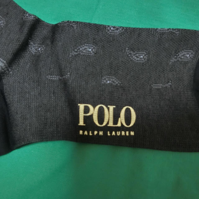 POLO RALPH LAUREN(ポロラルフローレン)の（新品）ラルフローレン ペイズリー柄メンズ靴下 25〜26㎝ メンズのレッグウェア(ソックス)の商品写真