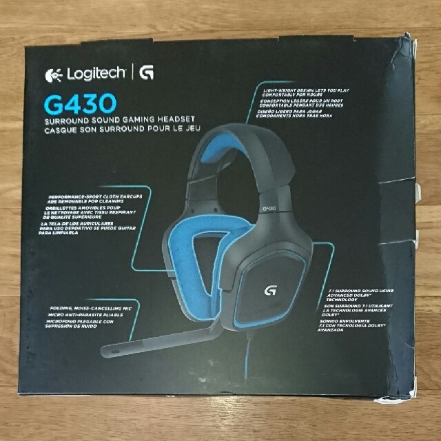 ヘッドホンLogitech G430 ゲーミングヘッドセット