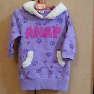 アナップキッズ(ANAP Kids)のANAP kids☆パーカーワンピ(ひざ丈ワンピース)