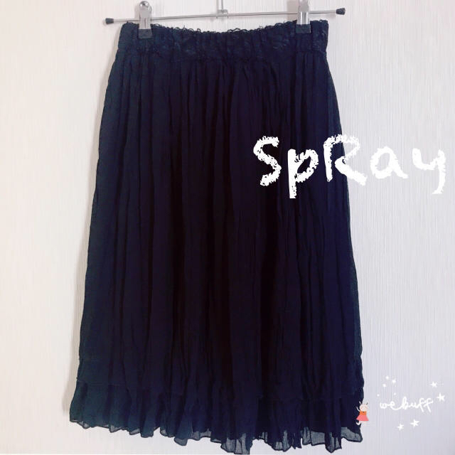 SpRay(スプレイ)のあめ☔︎様専用♡SpRayレースSK★しまむらフリルサンダル レディースのスカート(ひざ丈スカート)の商品写真