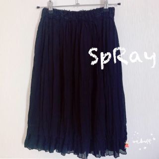 スプレイ(SpRay)のあめ☔︎様専用♡SpRayレースSK★しまむらフリルサンダル(ひざ丈スカート)