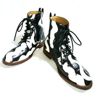 ヴィヴィアンウエストウッド(Vivienne Westwood)のVivienne Westwood MAN/スクイグル柄 アンクルブーツ(ブーツ)