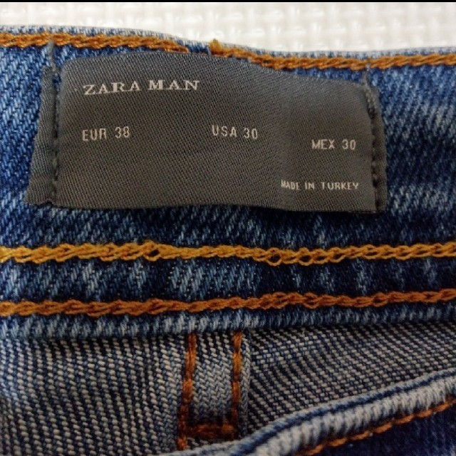 ZARA(ザラ)のザラ　ダメージスキニーデニム メンズのパンツ(デニム/ジーンズ)の商品写真