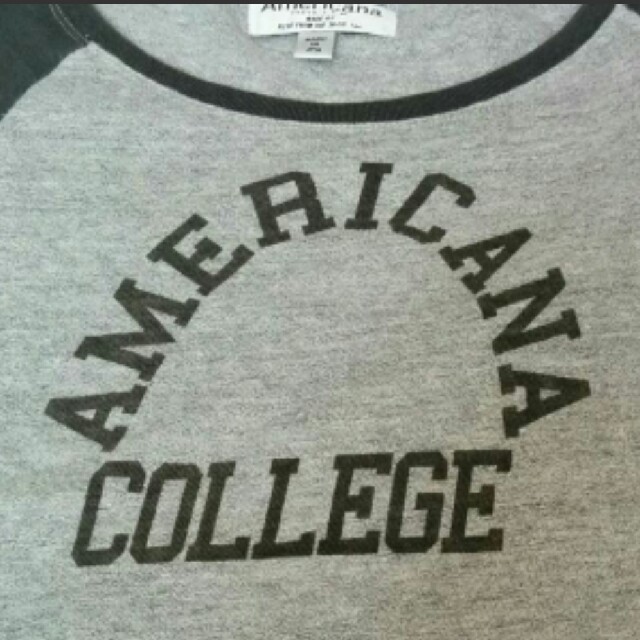 AMERICANA(アメリカーナ)のアメリカーナ Americana ラグランスリーブ 七分袖 Tシャツ レディースのトップス(Tシャツ(長袖/七分))の商品写真