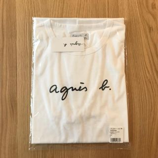 アニエスベー(agnes b.)の【メンズXS】agnes b Tシャツ ロゴ アニエスベー 白 ホワイト(Tシャツ/カットソー(半袖/袖なし))