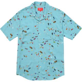 シュプリーム(Supreme)のsupreme pills rayon shirt S 17ss blue S(シャツ)