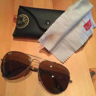 レイバン(Ray-Ban)のRay-Banレイバン アビエーター ゴールド&ブラウン(サングラス/メガネ)