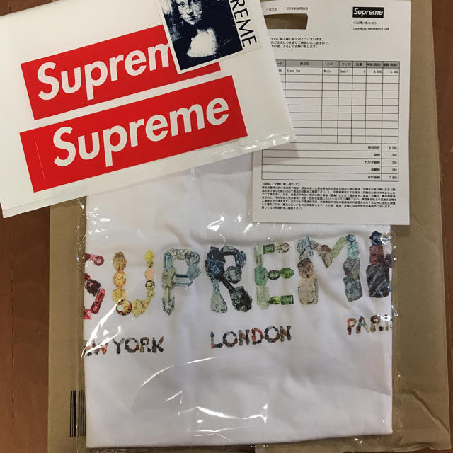 Supreme Rocks Tee S 白Sカラーwhite状態