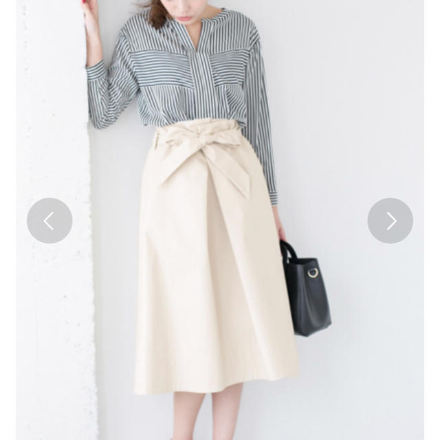 ■美品◆アーバンリサーチロッソ◆エコレザーフレアスカート
