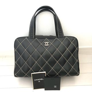 シャネル(CHANEL)のシャネル  ワイルドステッチ  レザー  ハンド  バッグ  ココマーク (ハンドバッグ)